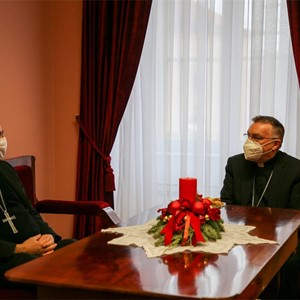 Kotorski biskup Štironja kod kardinala Bozanića